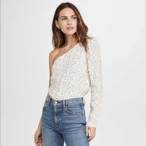 Reformation - Francine Top off the shoulder with side zipper. ***SOLD***